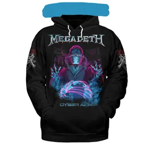 Megadeth Cyber Army Graphic Hoodie And Shirt, Shirt for Men Funny, Breathable & Comfy Tropical Outfit, Perfect Gift for Him on Birthday, Mother’s Day, Father’s Day, Christmas & Summer Vacation