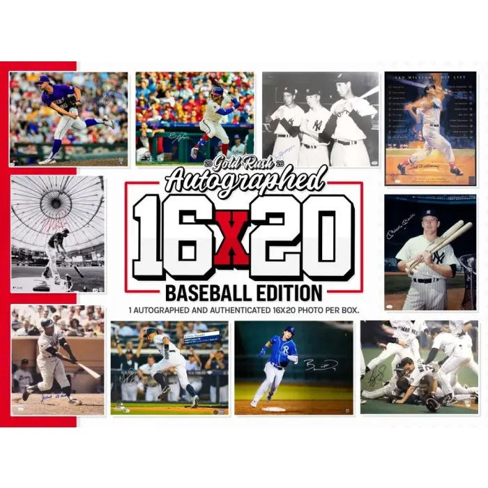 2026 Gold Rush Autographed 16x20 Baseball Edition