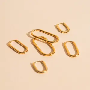 FeatherTUFF™ Rectangle Hoop Earrings 3-pack