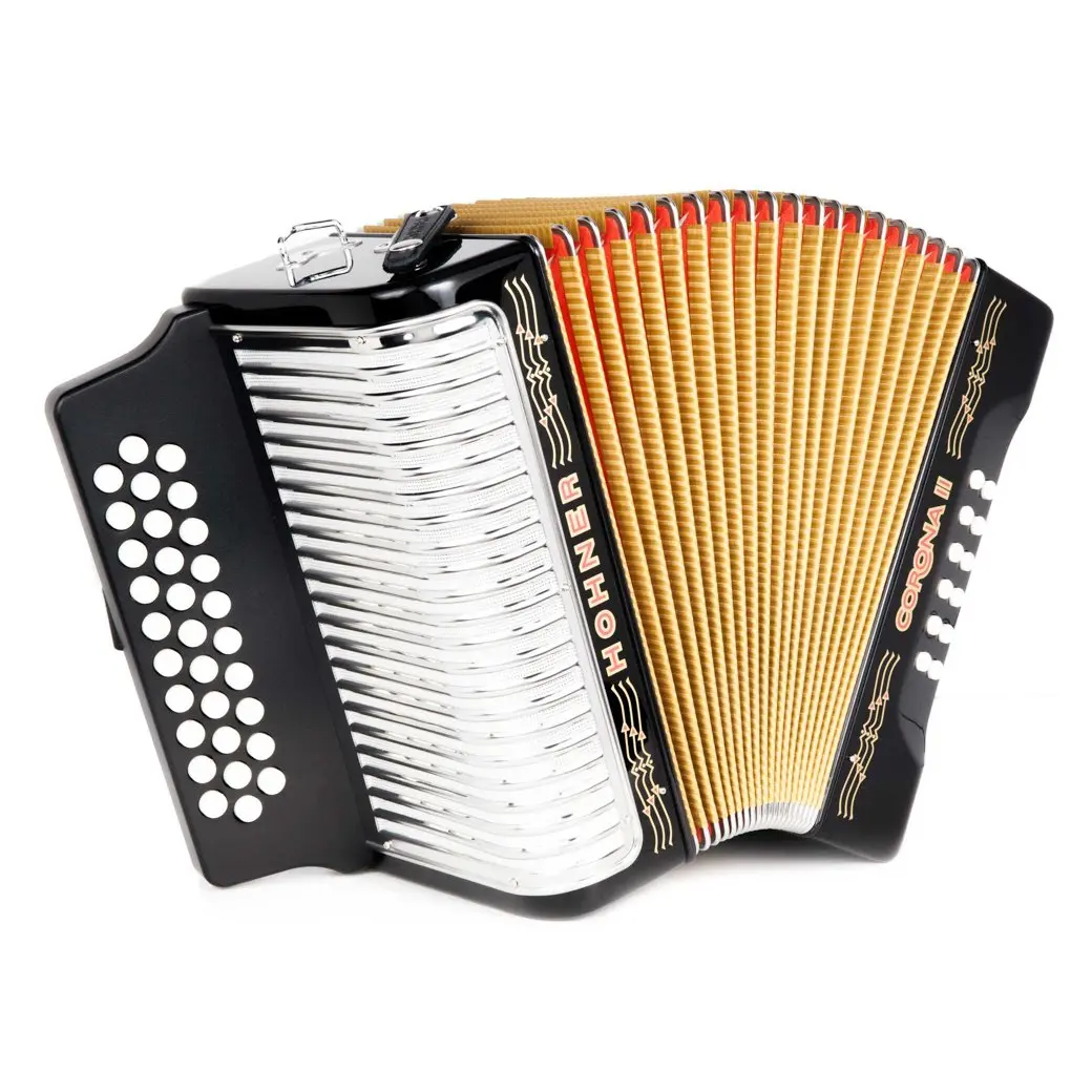 Hohner Corona II Accordion GCF Black Hohner Corona II Accordion GCF Black