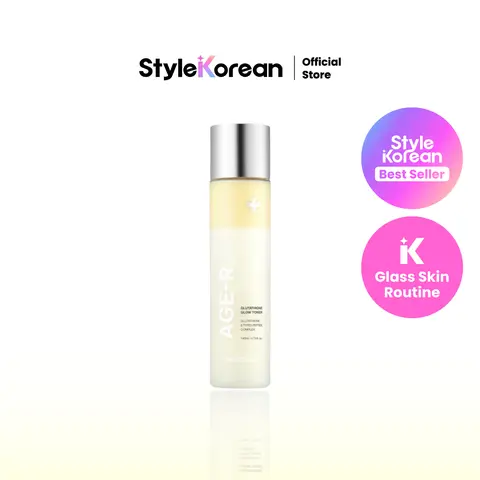 [Official Medicube Partner] AGE-R Glutathione Glow Toner 140ml -  Low-Irritation Double Layer Toner for Glass Glow Skin with Peptide, Even Skin Tone, Radiance, Hydration, Korean Skincare, Halloween, Holiday Gift, Black Friday, Deals