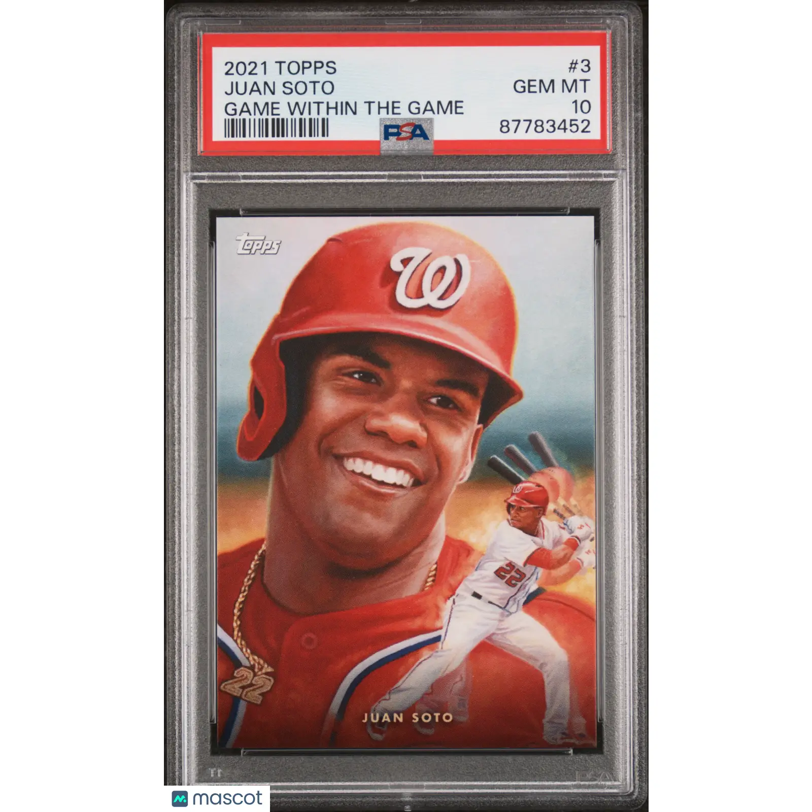 Juan Soto PSA 2021 Topps Game Within The Game Baseball #3 10 87783452