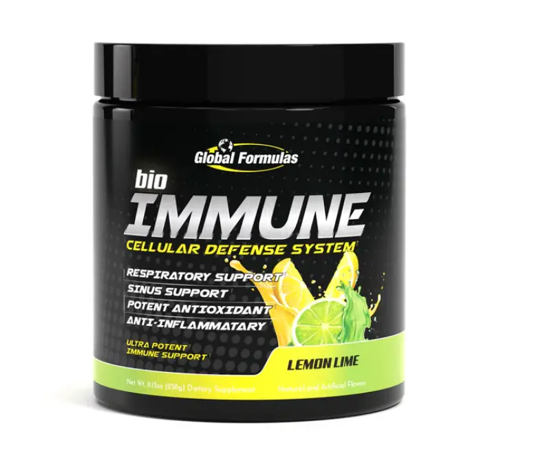 Global Formulas bioIMMUNE High Potency Immune Support Powder | 1641mg Vitamin C 1500mg Elderberry Turmeric NAC and Quercetin | Daily Immune Antioxidant and Wellness Support | Available at Prime Sports Nutrition