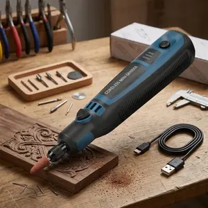 Professional Jewelry Engraving Pen, High-Speed USb Rechargeable Electric grinder kit, Portable Mini polishing tool for Metal, Gemstone, diy craft 7 home repair, precision engraver with durable accessories