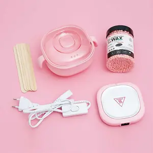 Portable Professional Wax Warmer - 400ML Fast Heating Wax Warmer with Natural Beads 4 Tools for Full Body Hair Removal at Home Salon Essential for Sensitive Skin Care Reusable & Easy Maintenance Must Have TikTok Viral Beauty Gadgets