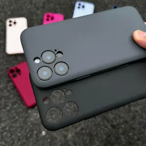 【Two-Pack】For iPhone 11-17 Pro Max Plus AIR Phone Case, Hidden Built-in Card Slot Design, Hidden Camera Protection, Hollow Heat Dissipation & Shockproof Anti-Fall, Minimalist Design，Black