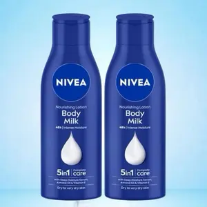 Nivea Nourishing Lotion Body Milk 5in1 Complete Care Pack of 2, 13.5oz/400mL - Pack of 2 Sensitive Moisturizing