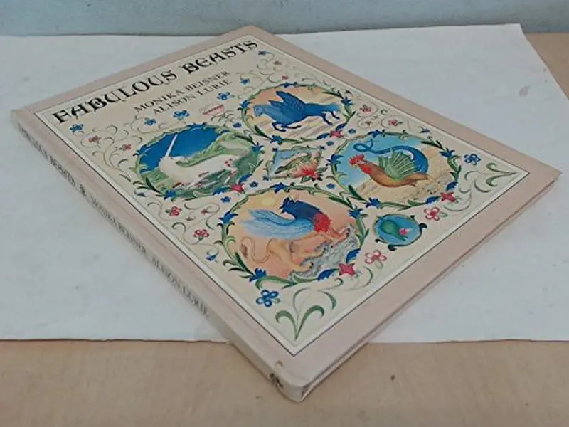 Used "Fabulous Beasts" by Alison Lurie - Vintage Storybook Style Hardcover Literature Book