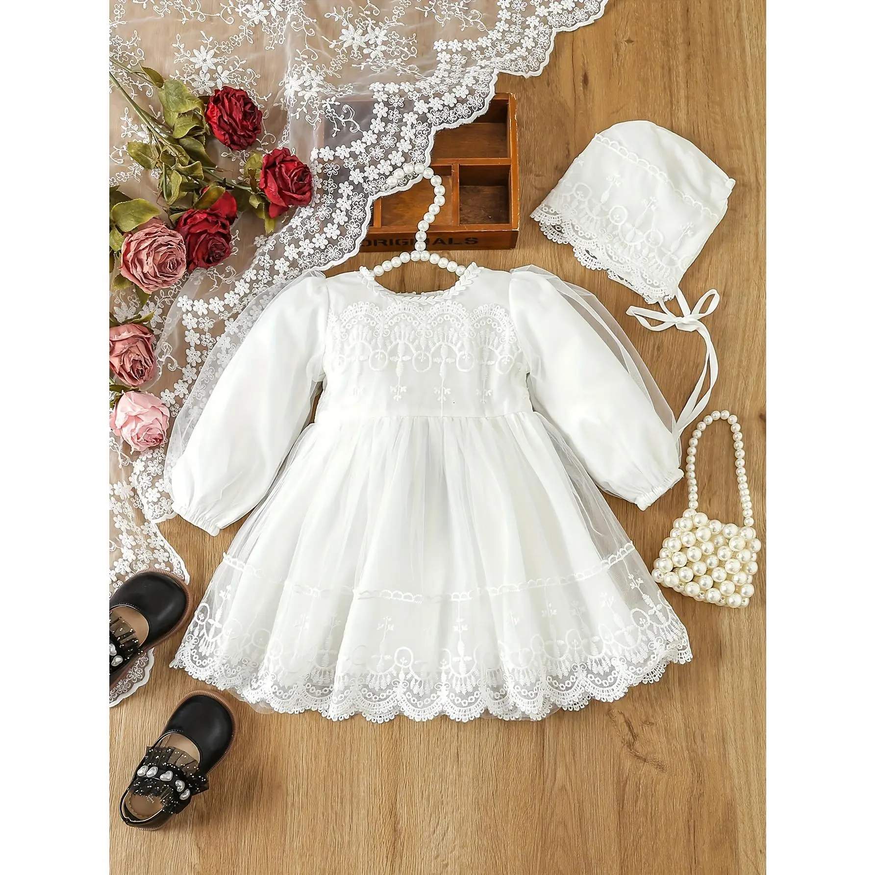 Baby Girl Princess Party Dress - Elegant Gown for Infants & Toddlers