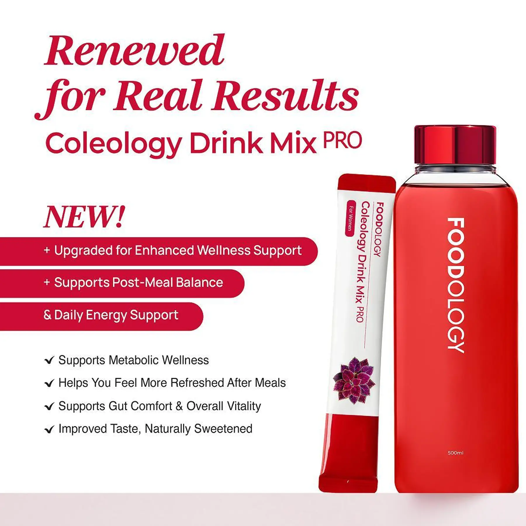 FOODOLOGY] Coleology Drink Mix PRO (15pieces), Pomegranate