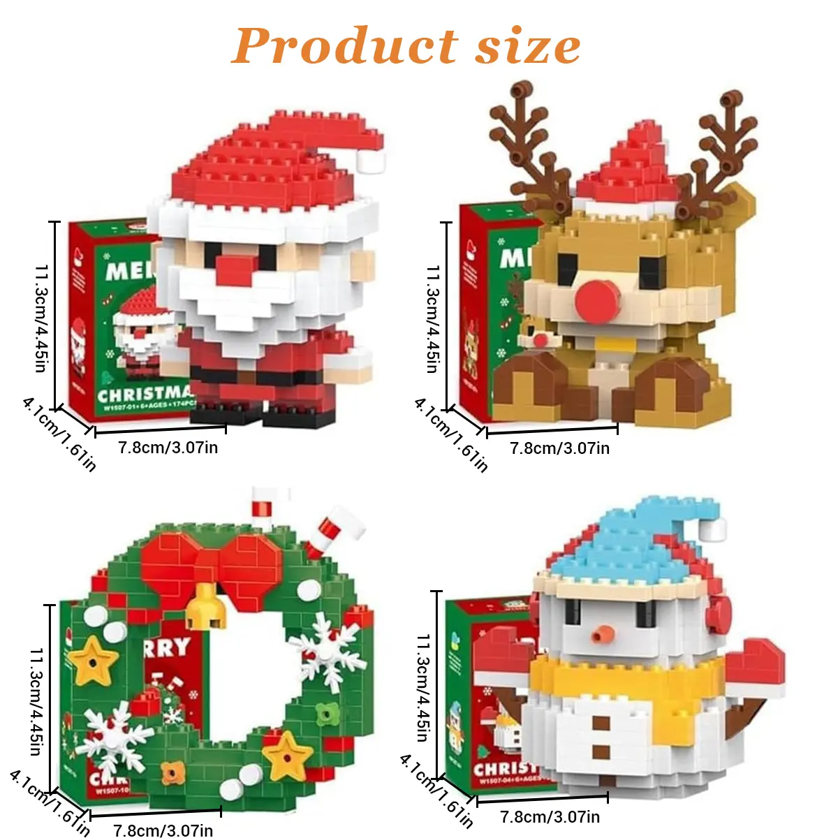 4boxs Christmas ornaments