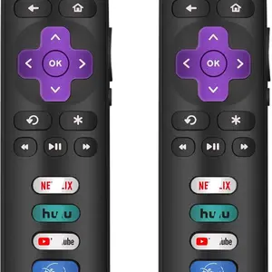 (Pack of 2) Replacement Only for Roku TV Remote, Compatible for TCL Roku/Hisense Roku/Sharp/Philips/Onn Roku/Insignia Roku (Not for Roku Stick and Box, Express or Player)