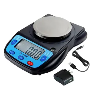 UD_Ounce Carat and Gram Scale 0.01g Accuracy Electronic Scale Science Digital Scale Lab Balance LCD 600g Capacity   USB Charger