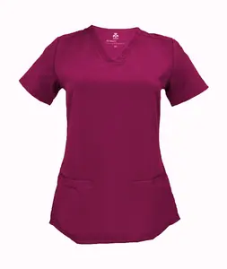 ACTIVE UNIFORMS Women's Junior Fit V-Neck Scrub Top 8117 – Soft, Durable 3-Pocket Design