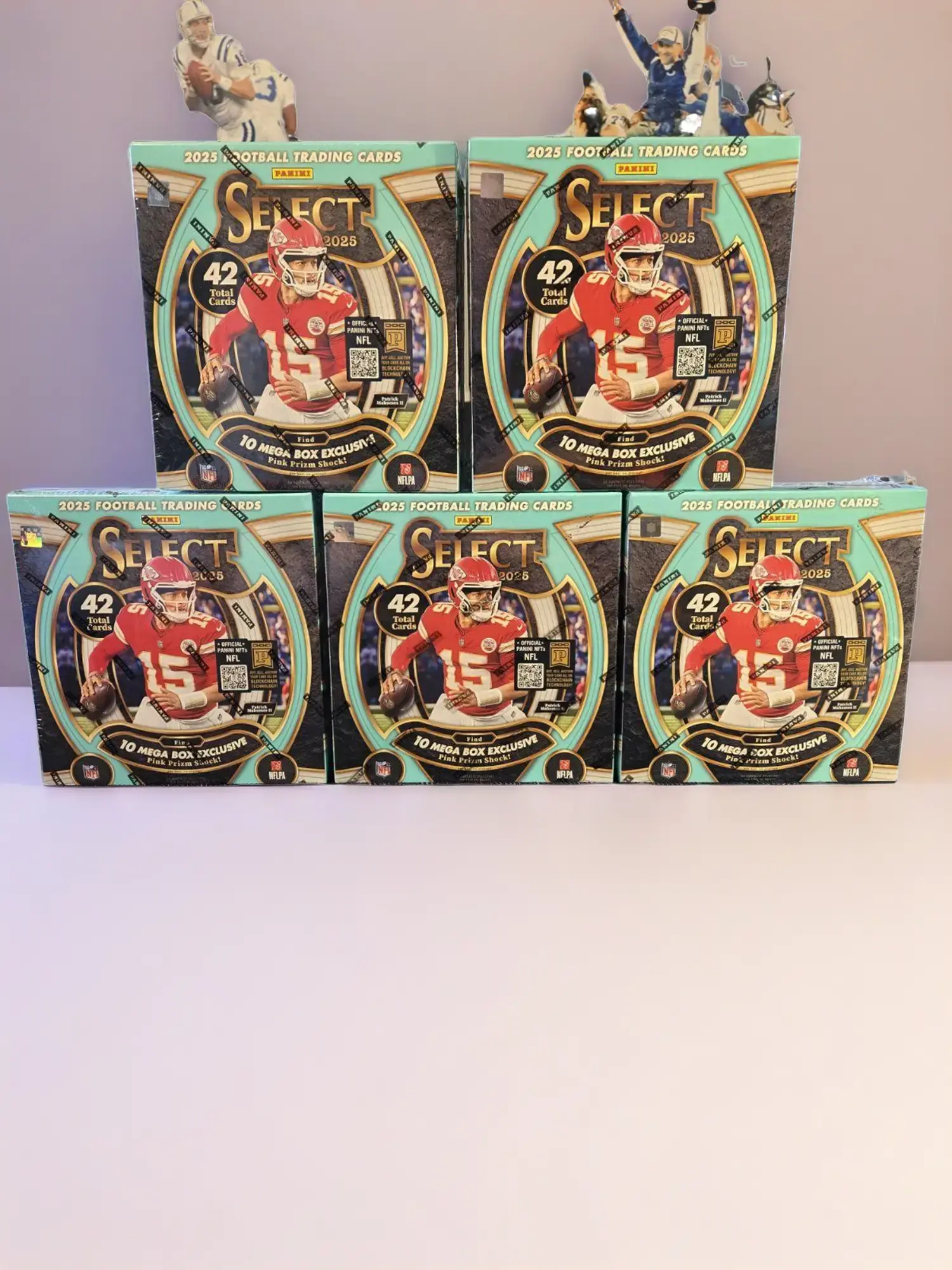 PYT Break- 5 Total Boxes- (1) 2025 Panini Select Mega Box (Pink Prizm Shock) - FOOTBALL