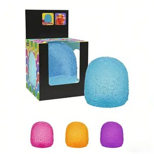 Gumdrop – Gumdrop-Shaped Sensory Toy with Groovy Squeeze, 4 Assorted Colors (One Random Color)
