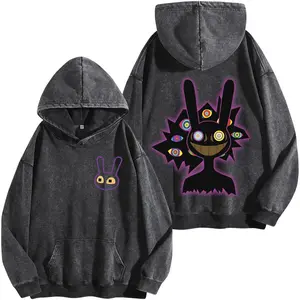 Jax v3 The Amazing Digital Circus Menswear Gift for anime fans Top Apparel Classic Seamless Simple designer Hoodie Men's Regular Fit Floral Print Tee Cotton Fabric Black Casual