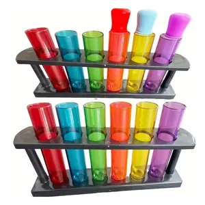 Laboratory Test Tube Color 40ML with 6 Pipettes, Ideal Student Tool, Essential Lab Equipment, Perfect for Scientific Experiments