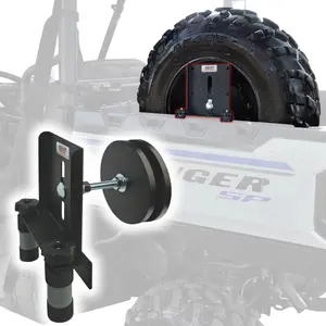 Portable Spare Tire Bracket Fits All Full Size, Mid Size Rangers 2006-2025, Generals.