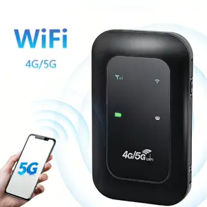 Portable WiFi-Dual Band(5G/4G) Mobile Hotspot, Supports 10+ Connected Devices 4G 5G WiFi Hotspot 150Mbps High Speed Portable for Business Portable Travel WiFi