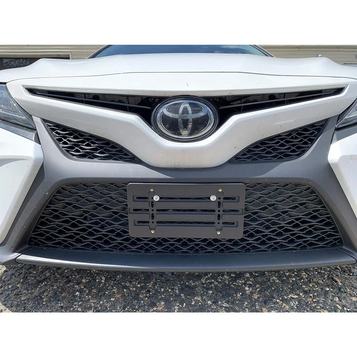 Front Bumper License Plate Bracket for Toyota Camry Camry Hybrid 2018-2026, Plate Holder Set w Unique Screw Bolts & Wrench Kit, License Tag Mounting Kit, Quality Plate Holders, Car Accessories