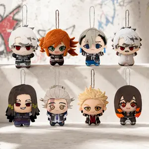 Gachiakuta Plush Keychain Dolls, Zanka Rudo Tamji Amo Gaba Engine Riyou Mini Hanging Plush Toys, Cute Anime Character Stuffed Doll Collectible Bag Charm Gift for Fans