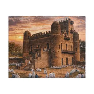 Historical Fortress Jigsaw Puzzle — Sunset Castle Landscape (110–1014 pcs)
