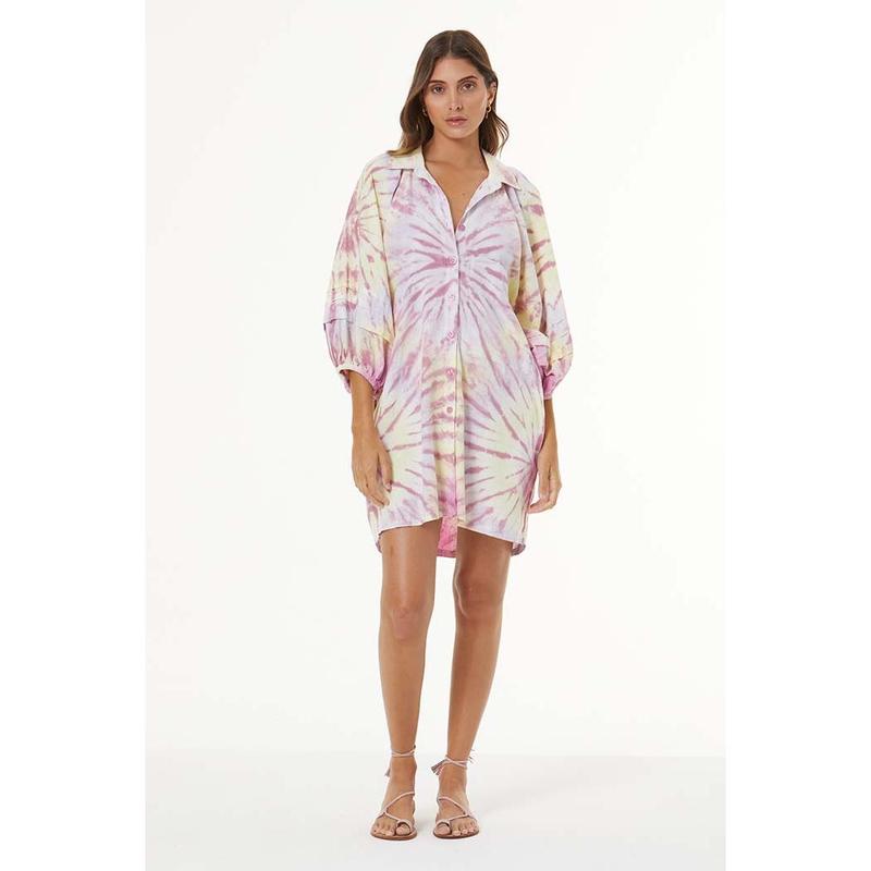 Sailboat Shirt Dress - Bordeaux Venus