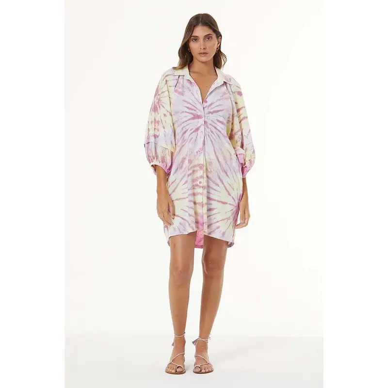 Sailboat Shirt Dress - Bordeaux Venus