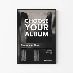 Choose Your Favorite Album Cover | Personalized Music  poster | Artist & Album Wall Art | Music Gift for Fans | Custom Album Poster