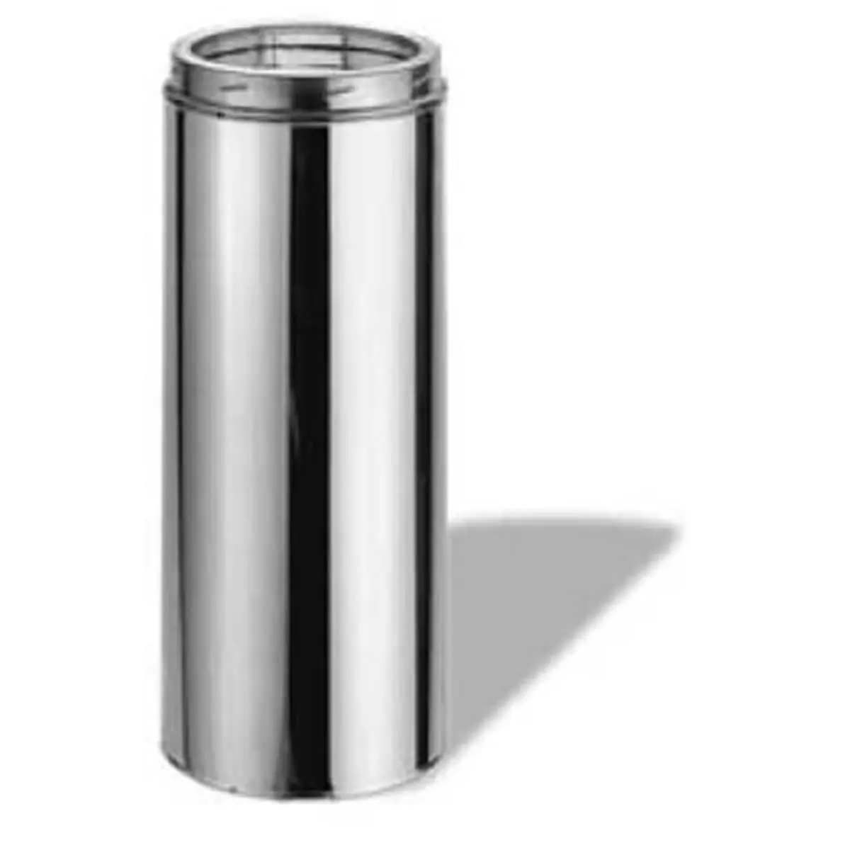 212 MAIN M&G Duravent 6DT-48SSCF Double-Wall Twist-Lock Stainless Steel Pipe, 6 in x 48 in Duratech Factory-Built Chimney Length with 430-Alloy Inner Line