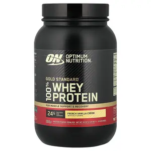 Optimum Nutrition Gold Standard® 100% Whey Protein, French Vanilla Creme, 2 lb (907 g)
