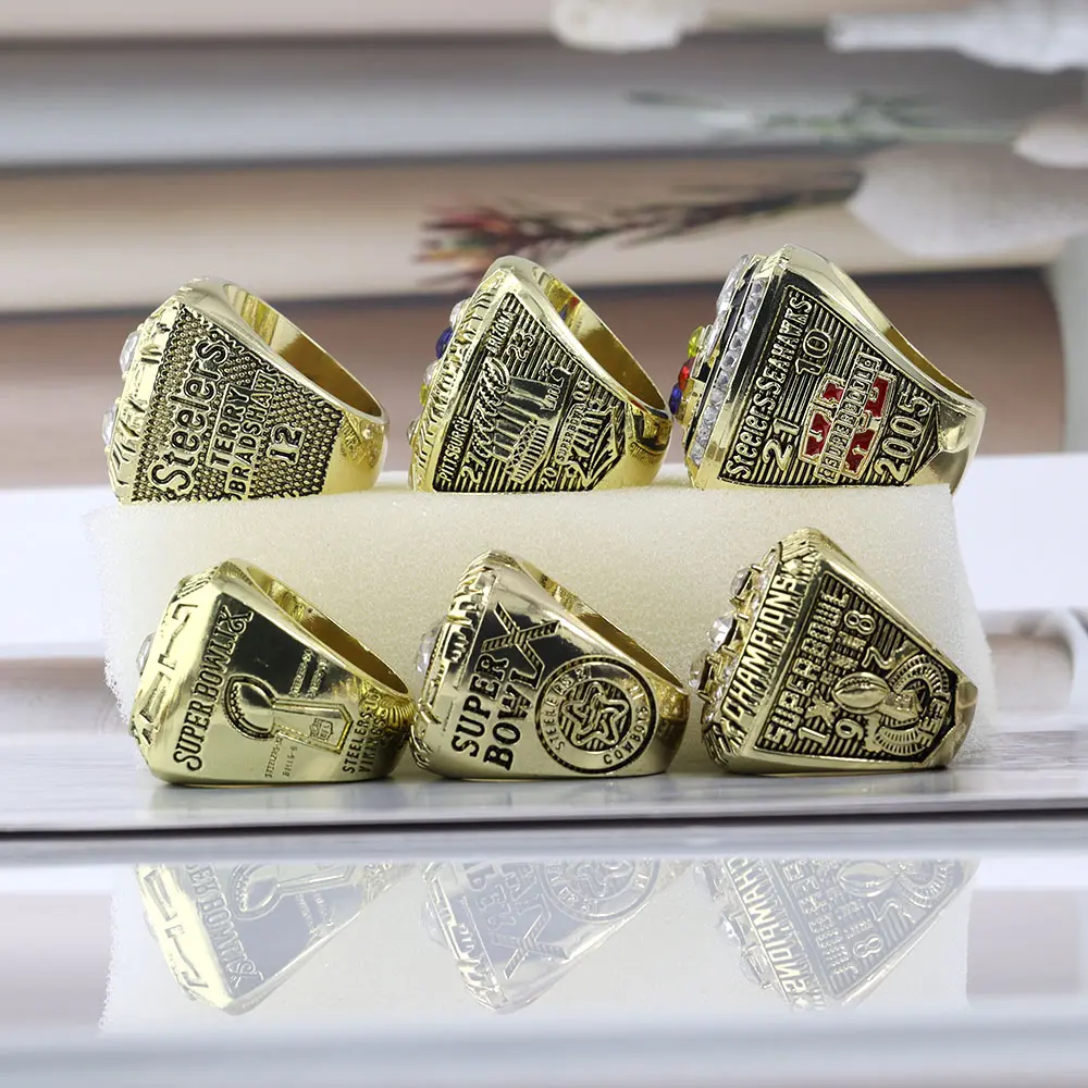 Steel-man 6-piece personalized ring accessory ring and box