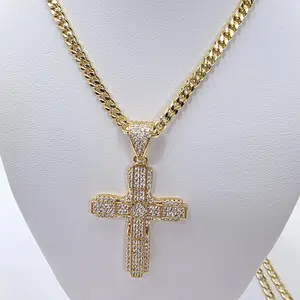 Cross pendant and chain size c24