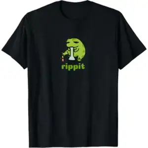 100% Cotton Unisex Rippit Stoner Frog | Cannabis Enthusiast 420 T-Shirt