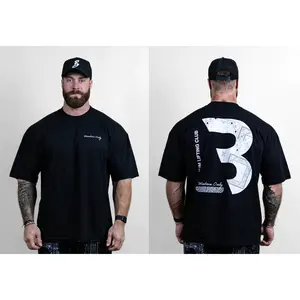 CBUM Men's Gym Cotton T-Shirt High Quality Sportswear Fitness Sportswear High Quality Big Casual T-Shirt Summer Tropical