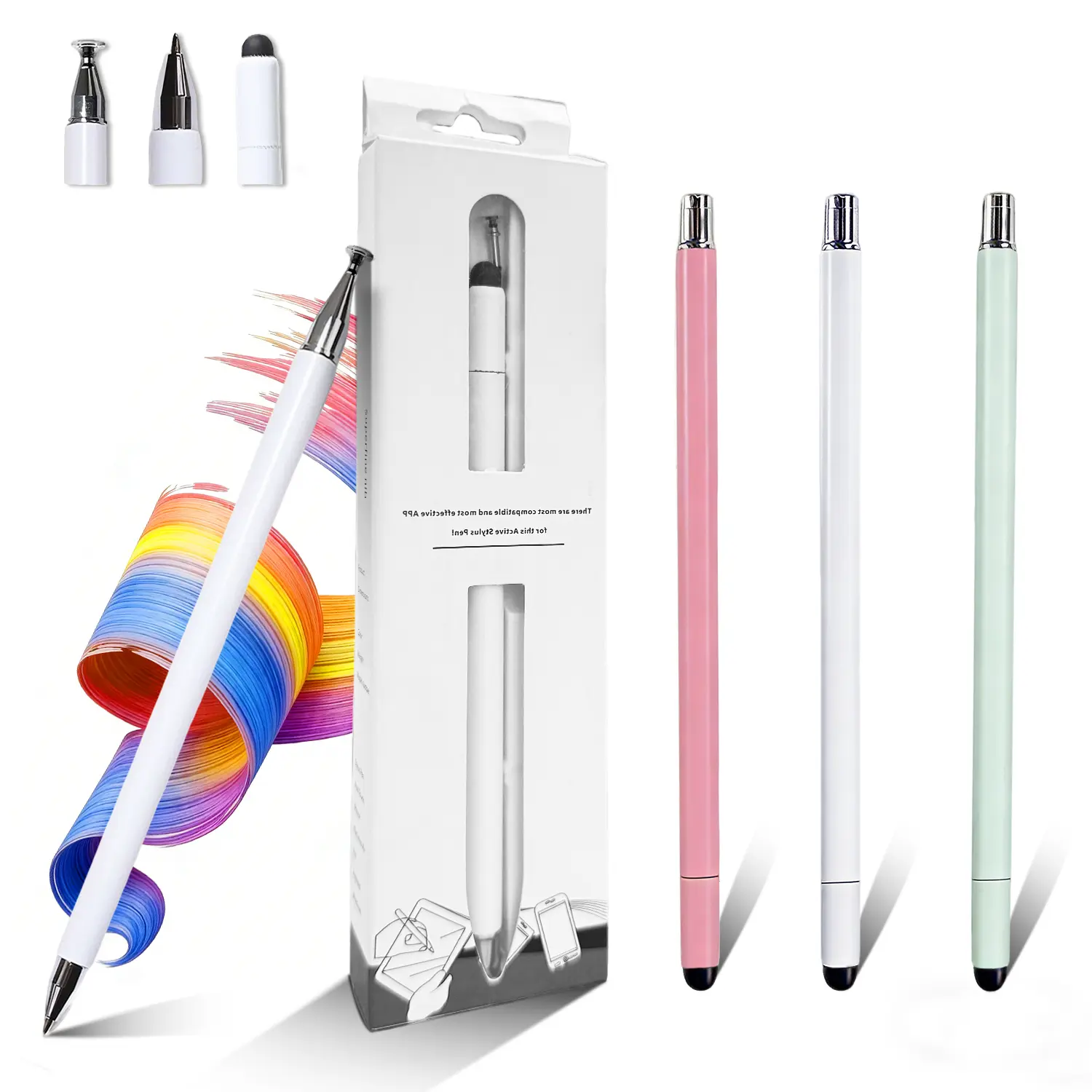 3-in-1 neutral pen flat pen,High Precision Universal Stylus Pen for iTablets, Phones, Switch, NO Bluetooth Needed suitable for all ages, for Touch Screen, can be used as a School Season gifts,birthday gifts Stylus for school sets  Computer BackToSchool