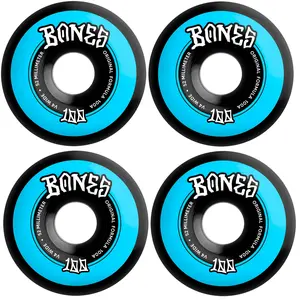Bones Skateboard Wheels 52mm Original V4 Wide 100A Black