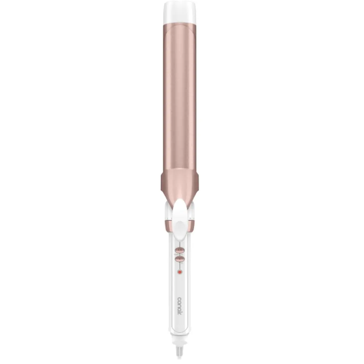 Conair Long Barrel Curling Iron, Double Ceramic, 1 1/2", White/Rose Gold | Extra-long hair curler and hair waver for every hair type with 30 heat settings, built-in heat protection & auto-off