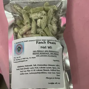Freeze Dried Ranch Green Beans - 3 oz - Dry - Net Weight