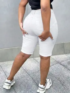 High Elasticity Zipper Shorts for Women, Sexy Ladies' Short Pants, Comfortable and Stylish, Perfect for Daily Wear