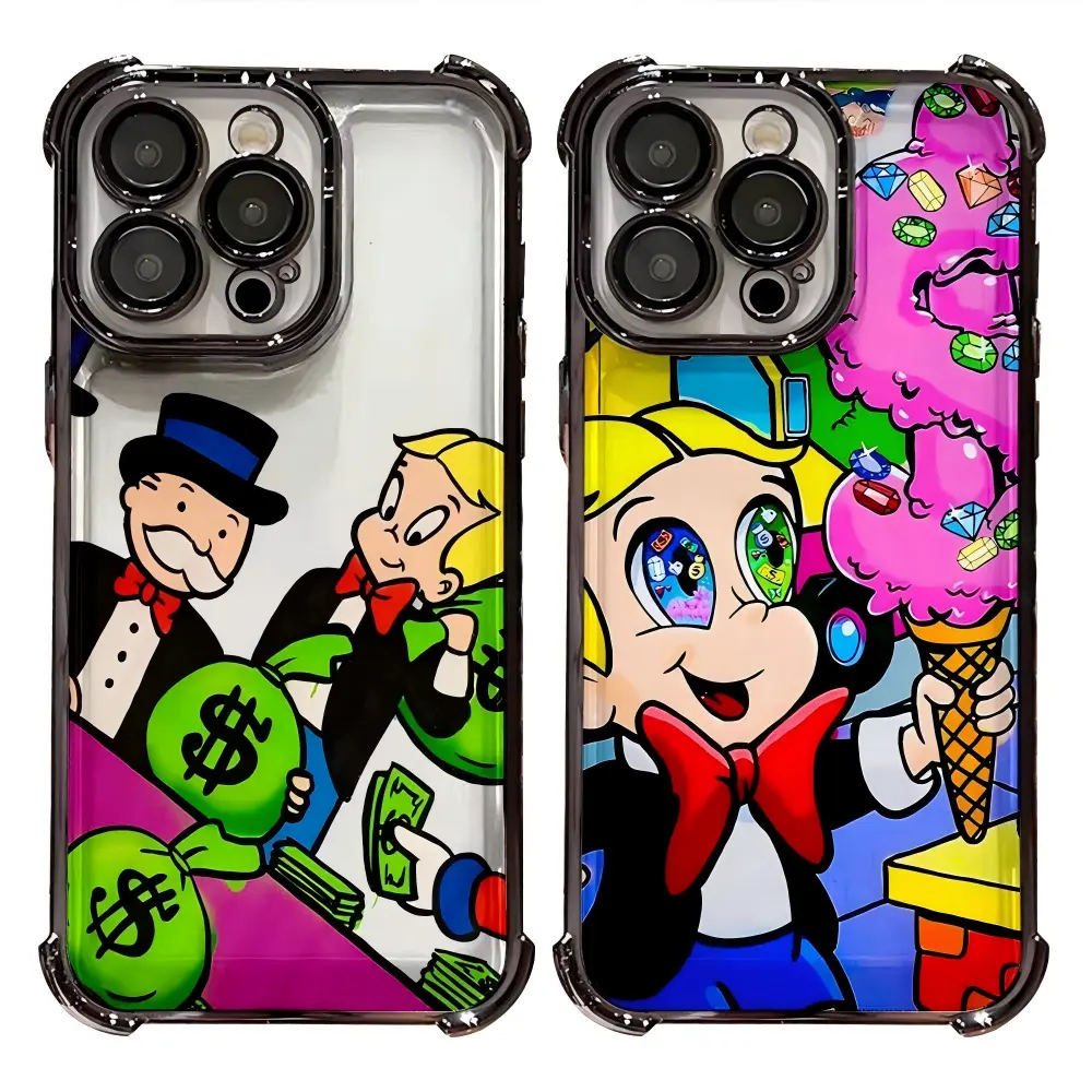 Dollar Alec Monopoly Man Unique Artistic Phone Cases For iPhone 17 16 15 14 13 12 11 Promax Pro Air Plus Shockproof Cover Casing Protection Best Gifts For Valentine Christmas Birthday Halloween