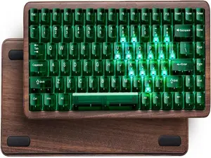 Womier WD75 V2 Wood 75% Mechanical Keyboard Wireless Gaming Keyboard with QMK/VIA
