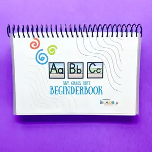 BEGINDERBOOK Sky Grass Dirt Alphabet Dry Erase Workbook for Preschoolers & Kindergarteners 5x7" Reusable Handwriting Practice Tool