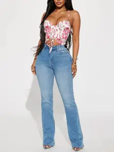 Houston Curvy Stretch Bootcut Jean - Medium Wash