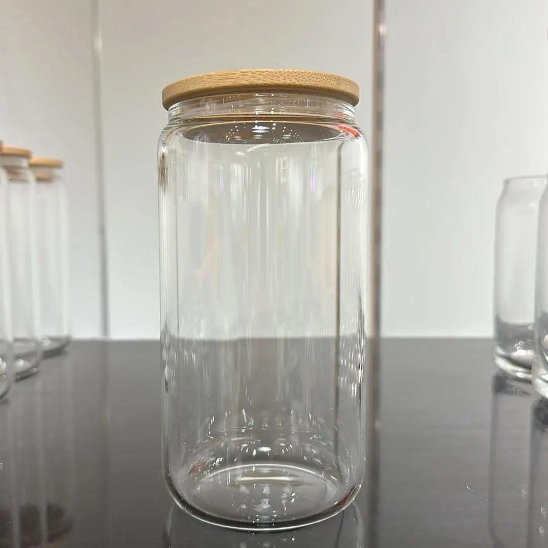16 oz clear glass can