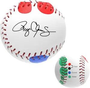 Baseball Training Ball, Baseball Pitching Trainer with Color Coded Finger Placement Mark, Suitable for Baseball Training, Batting Practice Equipment  S.C. Products, Inc. Roger Clemens Pitching Trainer | Color Coded Finger Placement Marks