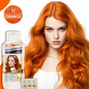 Hair Dye Shampoo, Floral Scent, Unisex Hair Dye Shampoo—Covers Gray Hair, Pure Plant Ingredients, Ammonia-Free Formula, Long-Lasting Root Color Refresh, 16.9oz/500ml plant-based hair care Haircare Sunshine Orange