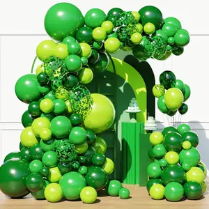 Green Balloon Arch Kit 129 Pcs Garland for Birthday, Jungle, St. Patrick's Day, Summer Parties