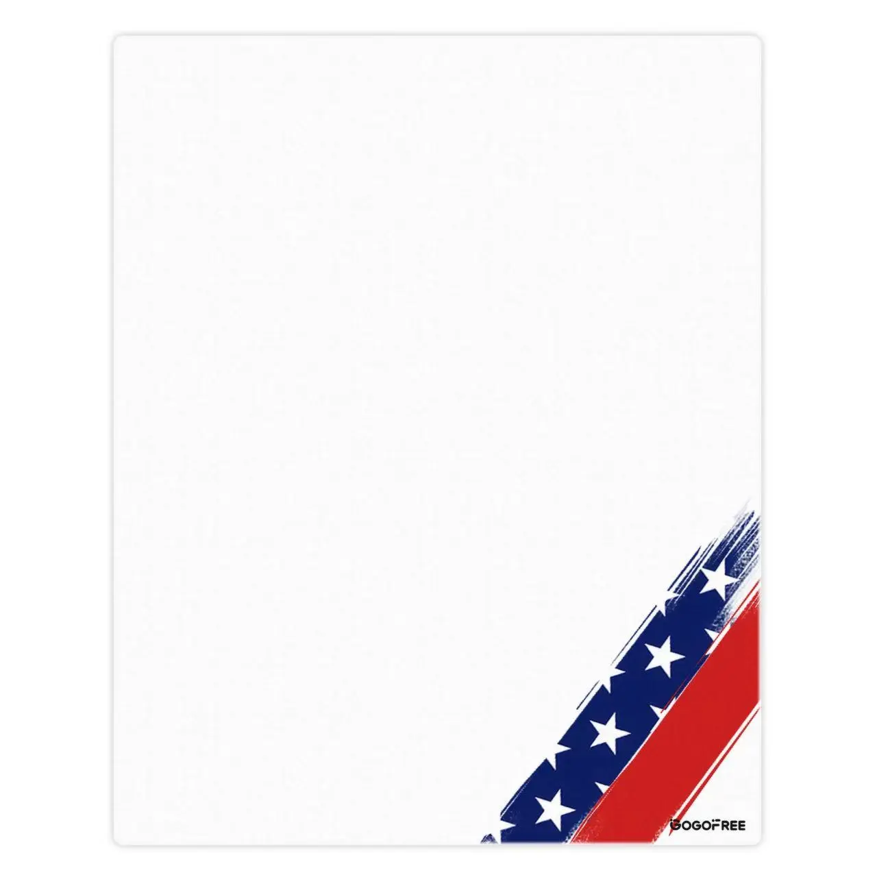 GOGOFREE Premium Tempered Glass Mousepad - American Flag Graphic Design Computer Desk Mat, Minimalist Office Accessory, Ultra-Smooth Surface, Non-Slip Base, Durable, Easy to Clean, Precise Track, Fingerprint-Proof, Ideal for Gamers, Desk Accessories